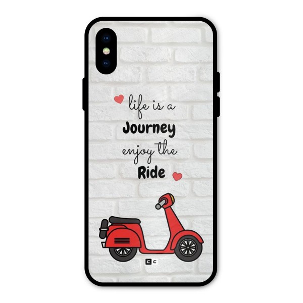 Life Is A Journey Metal Back Case for iPhone X