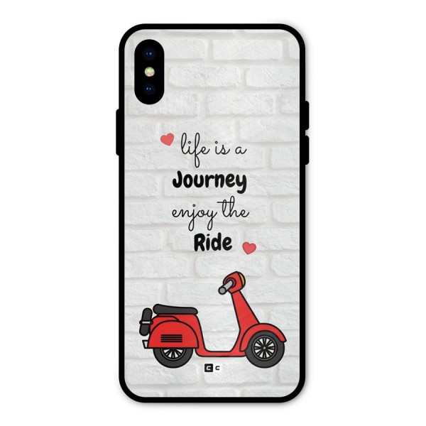 Life Is A Journey Metal Back Case for iPhone XS