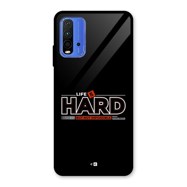 Life Is Hard Glass Back Case for Redmi 9 Power