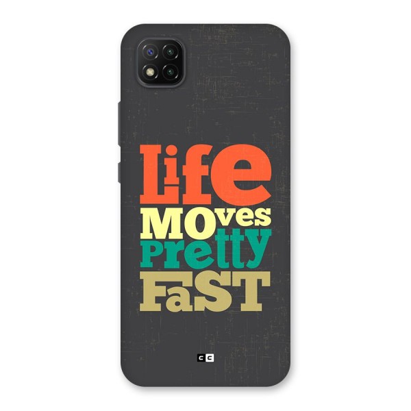 Life Moves Fast Back Case for Poco C3