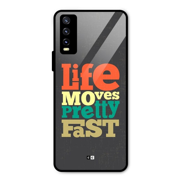 Life Moves Fast Metal Back Case for Vivo Y20t