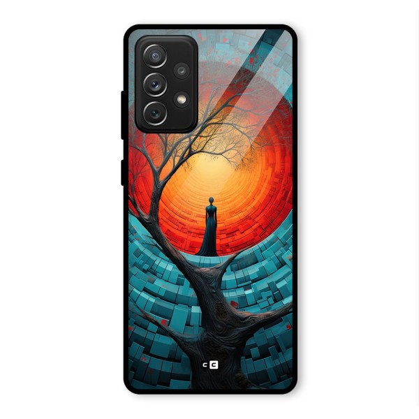 Life Tree Glass Back Case for Galaxy A72