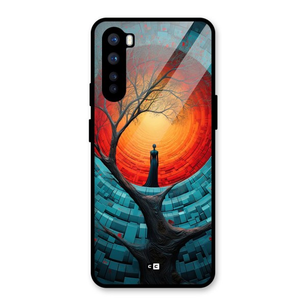Life Tree Glass Back Case for OnePlus Nord