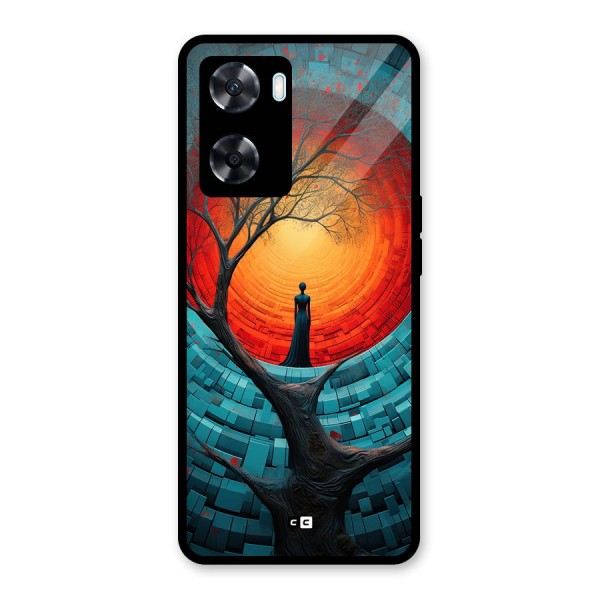 Life Tree Glass Back Case for Oppo A77