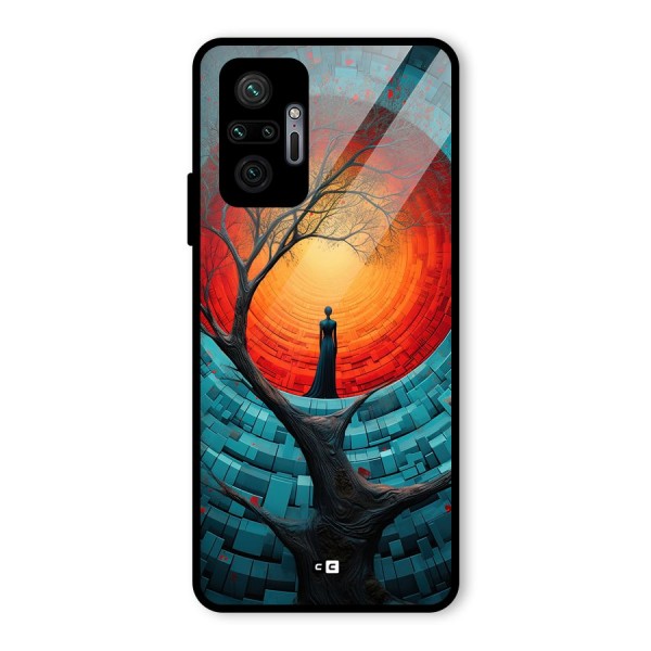 Life Tree Glass Back Case for Redmi Note 10 Pro Max