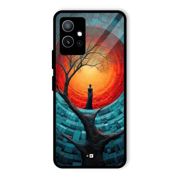 Life Tree Glass Back Case for Vivo T1 5G