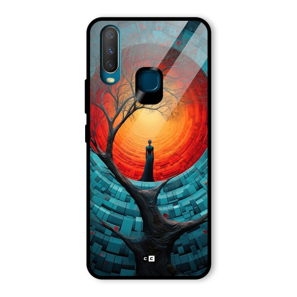Life Tree Glass Back Case for Vivo Y15