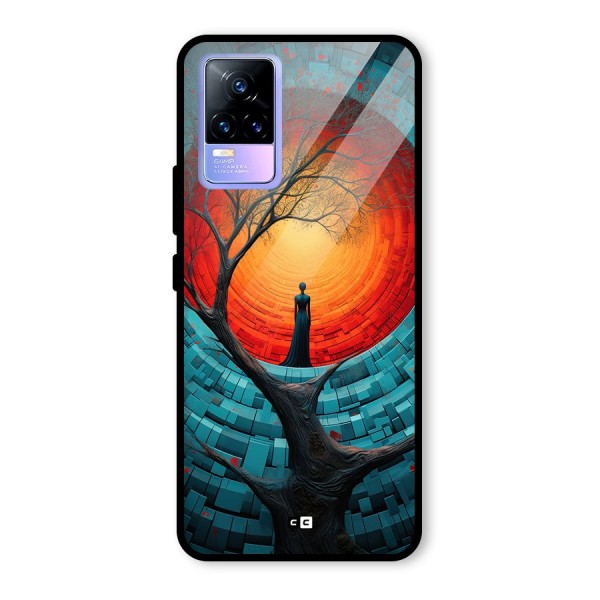 Life Tree Glass Back Case for Vivo Y73