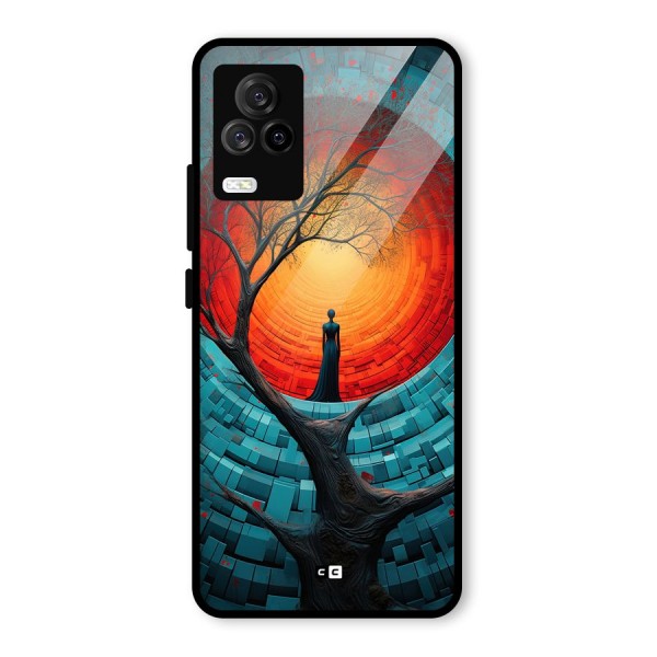 Life Tree Glass Back Case for Vivo iQOO 7 Legend 5G