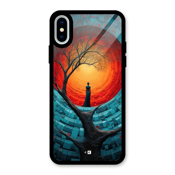 Life Tree Glass Back Case for iPhone X