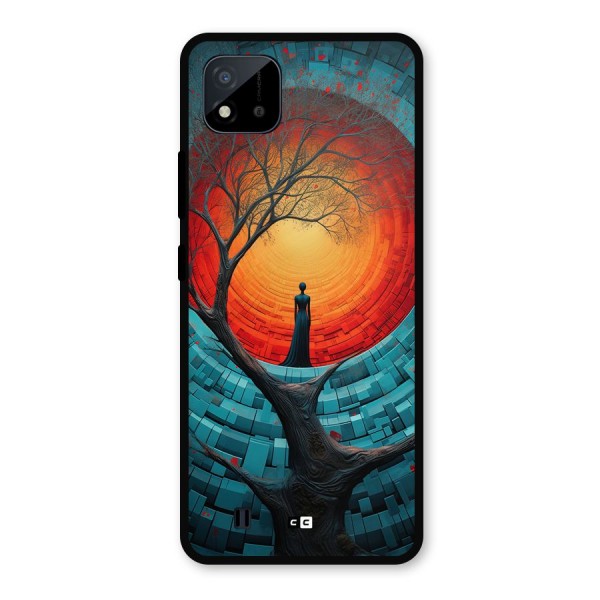 Life Tree Metal Back Case for Realme C11 2021