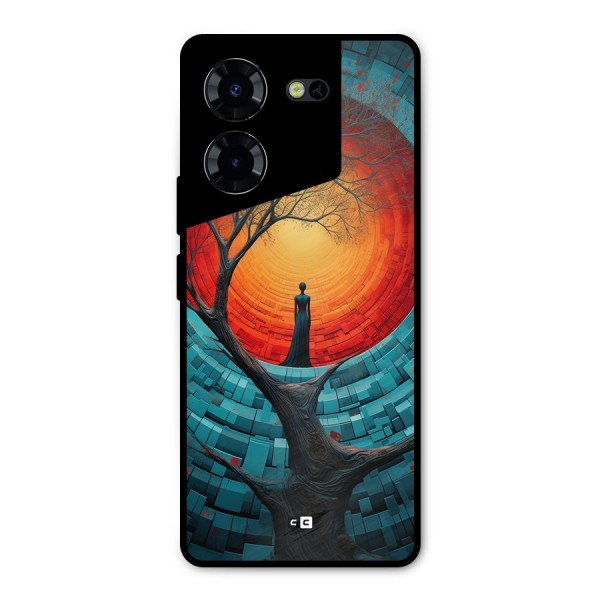 Life Tree Metal Back Case for Tecno Pova 5 Pro 5G