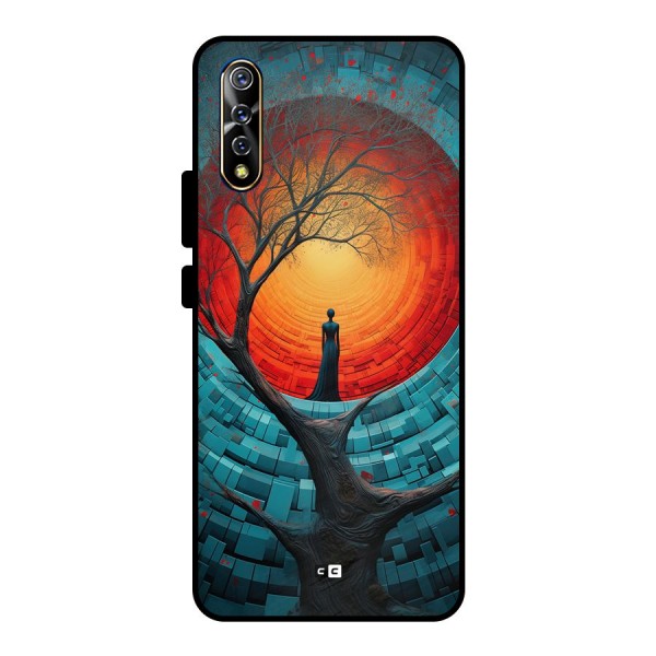 Life Tree Metal Back Case for Vivo S1
