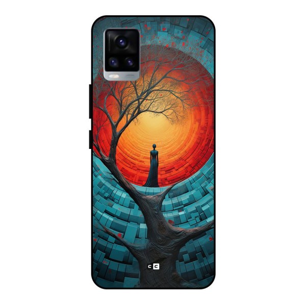 Life Tree Metal Back Case for Vivo V20