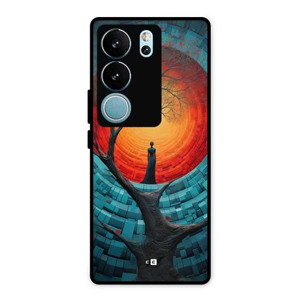 Life Tree Metal Back Case for Vivo V29