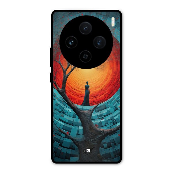Life Tree Metal Back Case for Vivo X100
