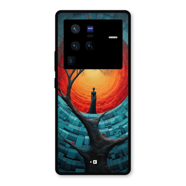 Life Tree Metal Back Case for Vivo X80 Pro