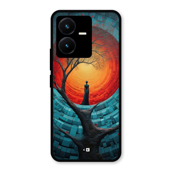 Life Tree Metal Back Case for Vivo Y22