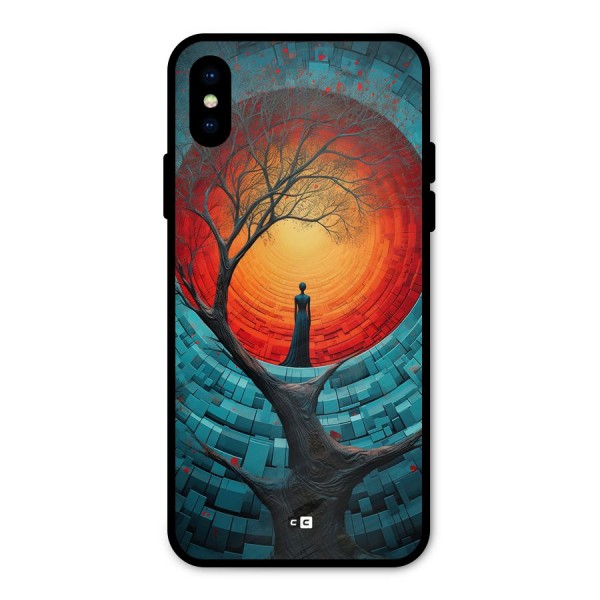 Life Tree Metal Back Case for iPhone XS