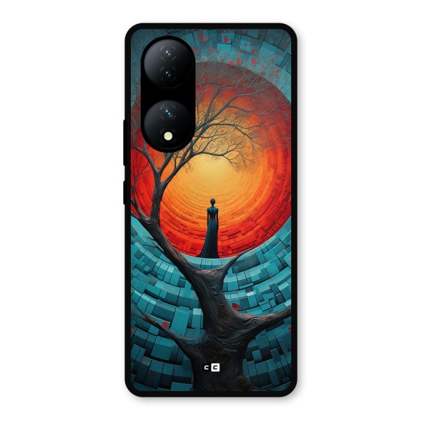 Life Tree Metal Back Case for iQOO Z7s