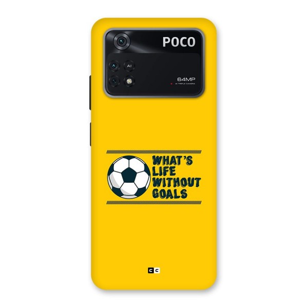 Life Without Goals Back Case for Poco M4 Pro 4G