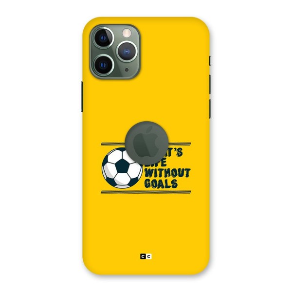 Life Without Goals Back Case for iPhone 11 Pro Logo Cut