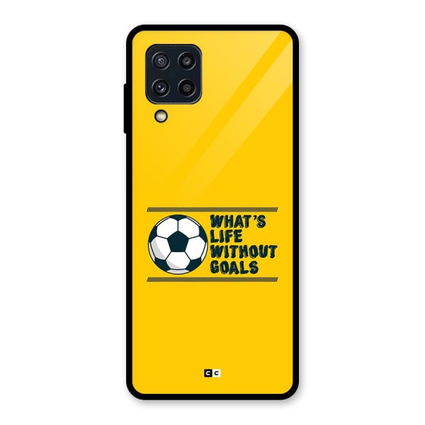 Life Without Goals Glass Back Case for Galaxy M32
