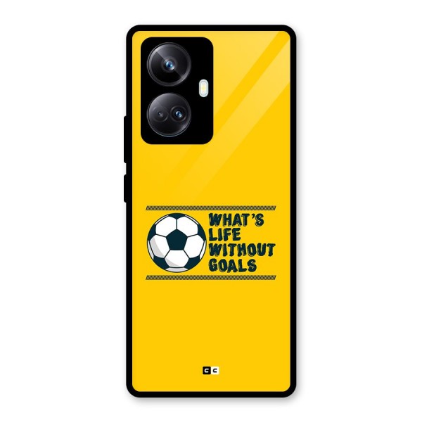 Life Without Goals Glass Back Case for Realme 10 Pro Plus