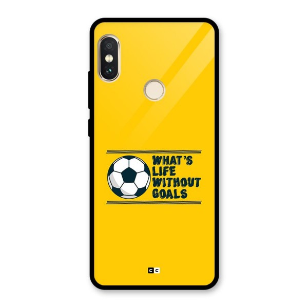 Life Without Goals Glass Back Case for Redmi Note 5 Pro