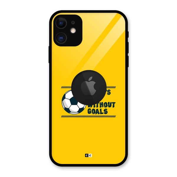 Life Without Goals Glass Back Case for iPhone 11 Logo Cut