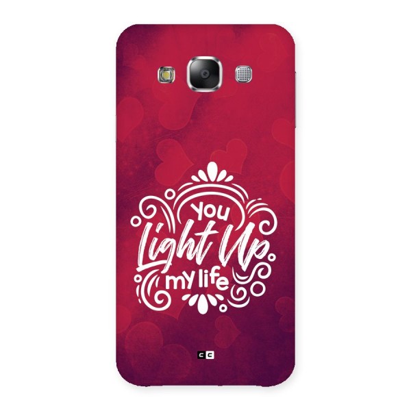 Light Up My Life Back Case for Galaxy E5