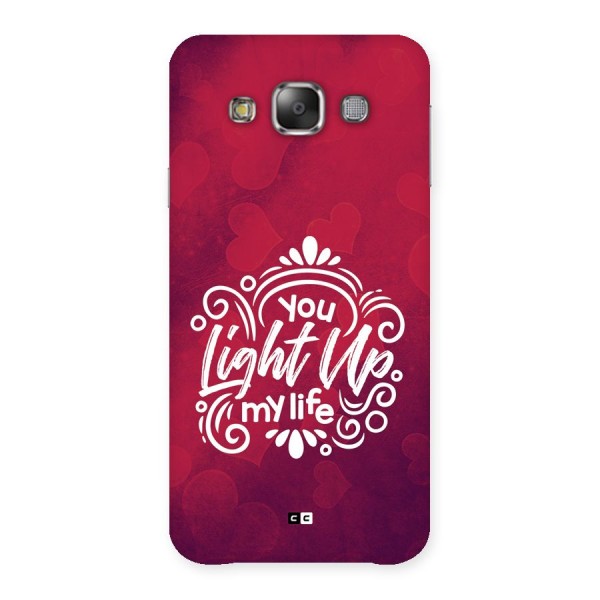 Light Up My Life Back Case for Galaxy E7