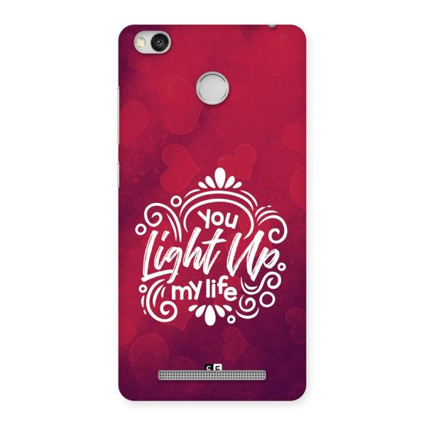 Light Up My Life Back Case for Redmi 3S Prime