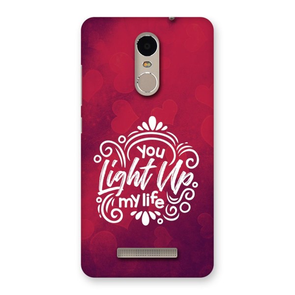 Light Up My Life Back Case for Redmi Note 3