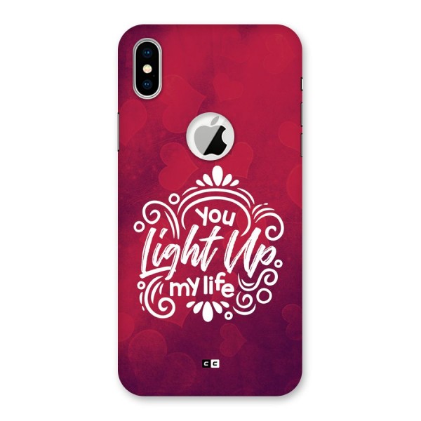 Light Up My Life Back Case for iPhone X Logo Cut