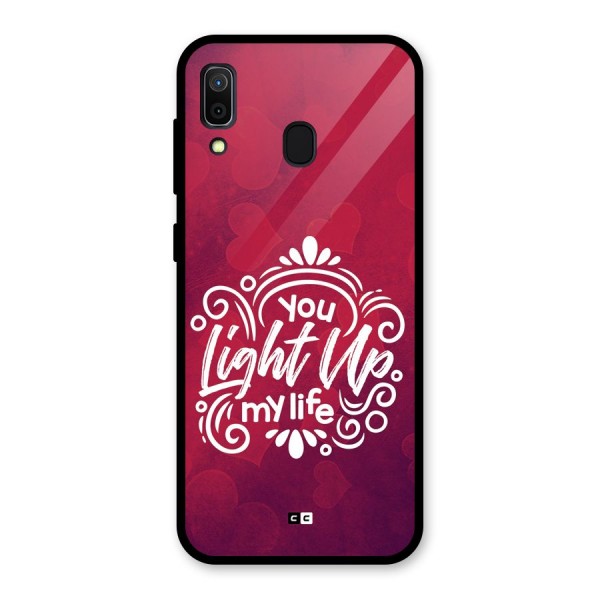 Light Up My Life Glass Back Case for Galaxy A30
