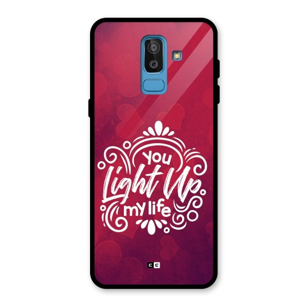 Light Up My Life Glass Back Case for Galaxy J8
