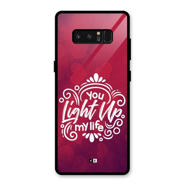 Light Up My Life Glass Back Case for Galaxy Note 8