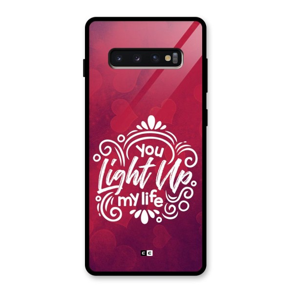 Light Up My Life Glass Back Case for Galaxy S10 Plus