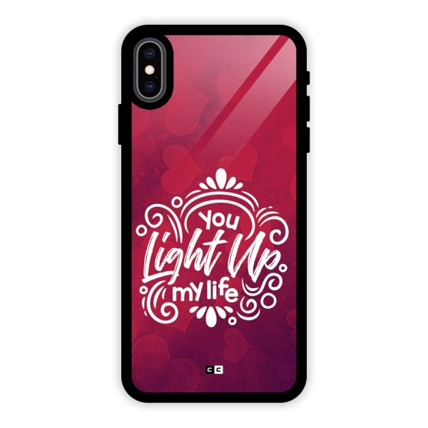 Light Up My Life Glass Back Case for iPhone XS Max