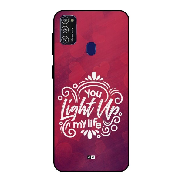 Light Up My Life Metal Back Case for Galaxy M21