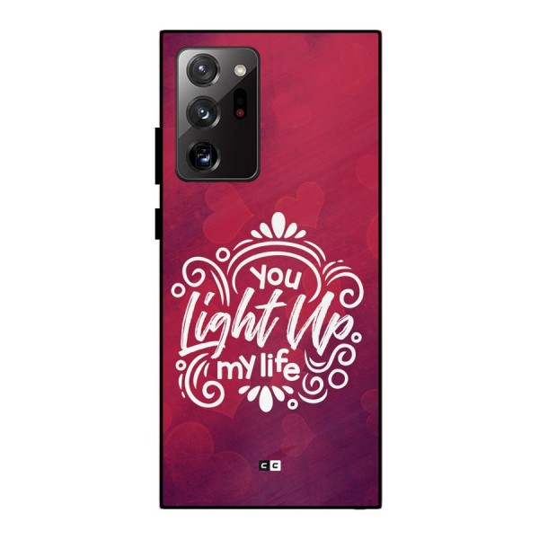 Light Up My Life Metal Back Case for Galaxy Note 20 Ultra