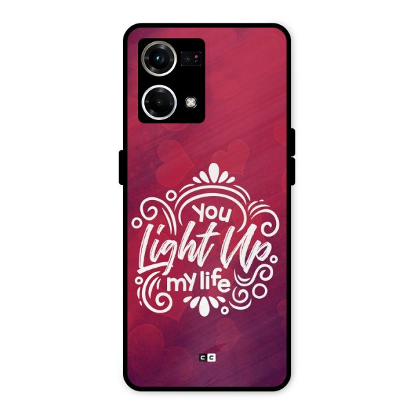 Light Up My Life Metal Back Case for Oppo F21 Pro 4G