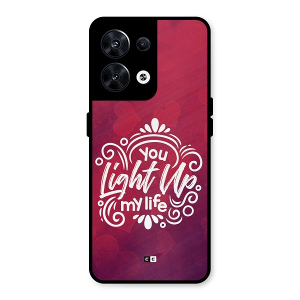 Light Up My Life Metal Back Case for Oppo Reno8 5G