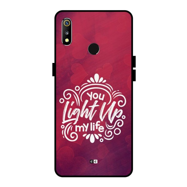 Light Up My Life Metal Back Case for Realme 3