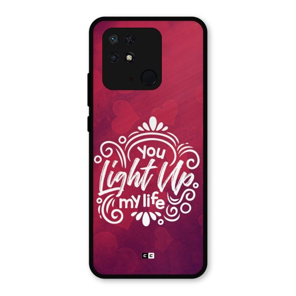 Light Up My Life Metal Back Case for Redmi 10