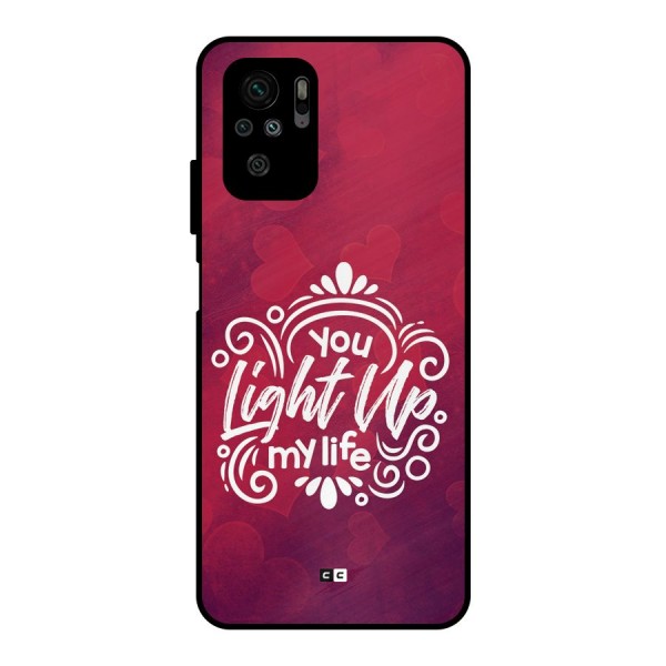 Light Up My Life Metal Back Case for Redmi Note 10