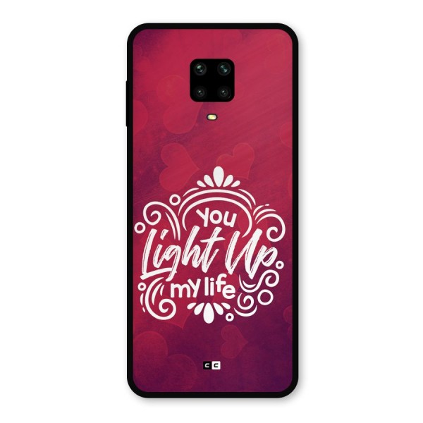 Light Up My Life Metal Back Case for Redmi Note 9 Pro Max