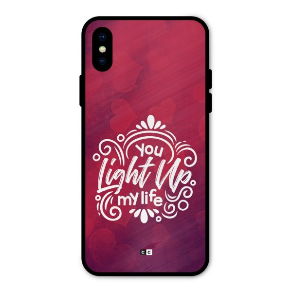 Light Up My Life Metal Back Case for iPhone X