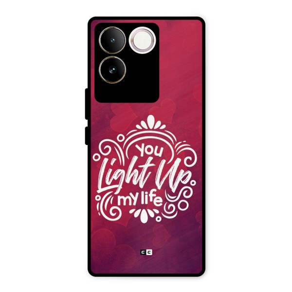 Light Up My Life Metal Back Case for iQOO Z7 Pro